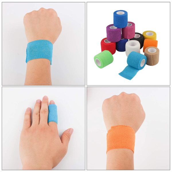 2 Pack Self Adherent Cohesive Wrap Bandages 2 Inches X 5 Yards - Image 2